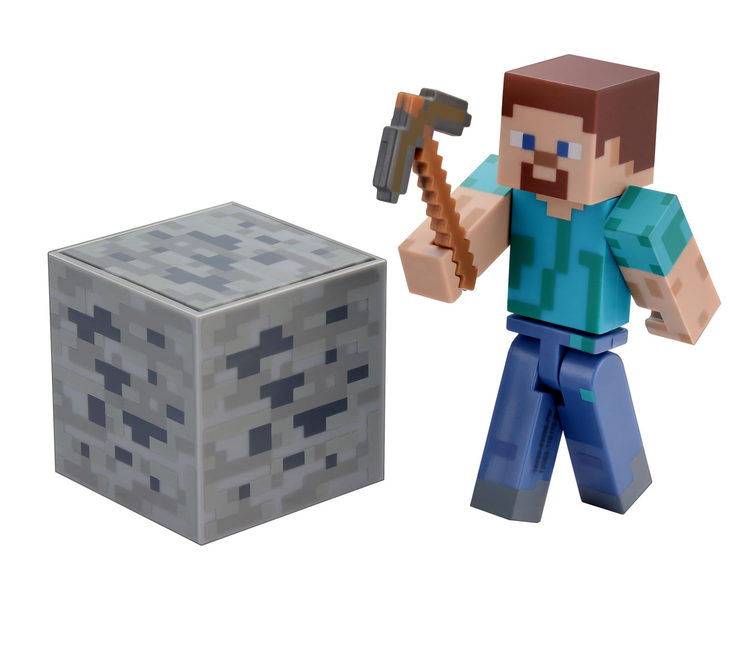 Boneco Minecraft Steve 20cm Musical + Luz Kit 3 Minecraft